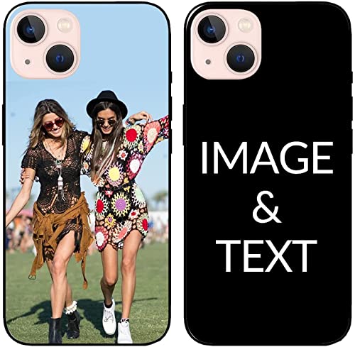 Naispanda Personalisierte Handyhülle für iPhone 13 Mini Hülle, Personalisiert Handyhüllen mit Foto Bild Text Name, Personalisierbar Angepasst TPU Phone Case Cover Individuelle Schutzhülle von Naispanda