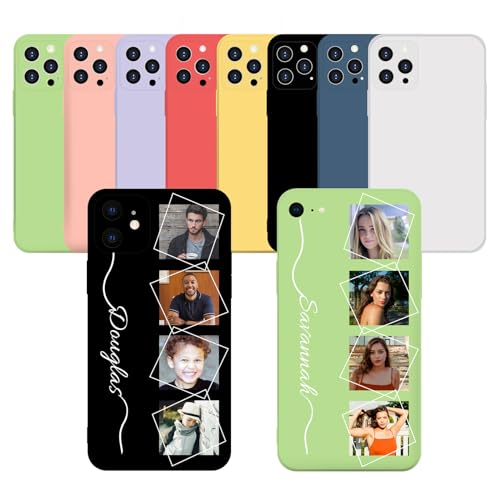 Naispanda Personalisierte Handyhülle für iPhone 13 Pro Max mit Foto Text, Weichem Flüssigem Silikonmaterial, Personalisierten Handyhüllen mit Weichem Mikrofaserfutter Naispanda Personalisierte Handyhülle für iPhone 13 Pro Max mit Foto Text, Weichem Flüssigem Silikonmaterial, Personalisierten Handyhüllen mit Weichem Mikrofaserfutter von Naispanda