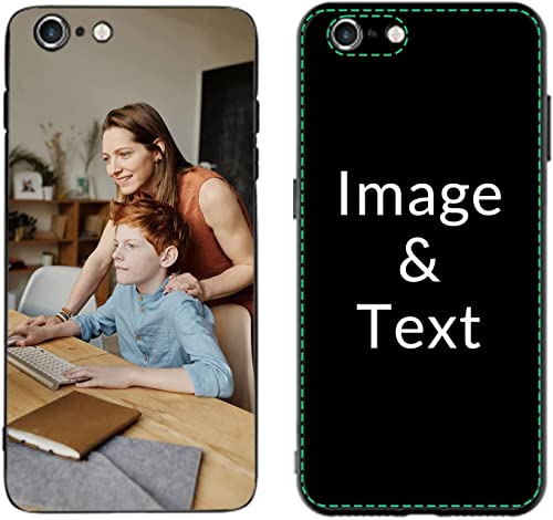 Naispanda Personalisierte Handyhülle für iPhone 6/iPhone 6S Hülle, Personalisiert Handyhüllen mit Foto Bild Text Name, Personalisierbar Angepasst TPU Phone Case Cover Individuelle Schutzhülle von Naispanda