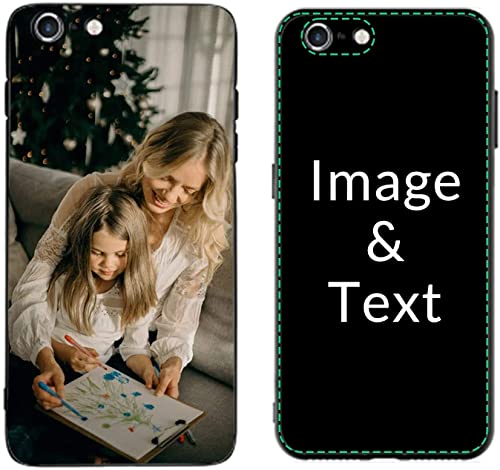 Naispanda Personalisierte Handyhülle für iPhone 6 Plus/ 6S Plus Hülle, Personalisiert Handyhüllen mit Foto Bild Text Name, Personalisierbar Angepasst TPU Phone Case Cover Individuelle Schutzhülle von Naispanda