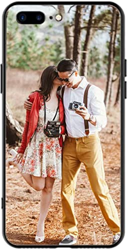 Naispanda Personalisierte Handyhülle für iPhone 7 Plus/8 Plus/7P/8P Hülle, Personalisiert Handyhüllen mit Foto Bild Text Name, Personalisierbar Angepasst TPU Phone Case Cover Individuelle Schutzhülle von Naispanda