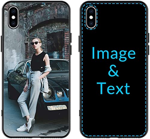 Naispanda Personalisierte Handyhülle für iPhone XS Max Hülle, Personalisiert Handyhüllen mit Foto Bild Text Name, Personalisierbar Angepasst TPU Phone Case Cover Individuelle Schutzhülle von Naispanda