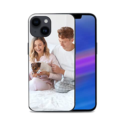 Naispanda Personalisierte Handyhülle mit Foto Text Name Logo für iPhone alle Modelle, individuelle Handy-Schutzhülle Geschenk (Phone Case for iPhone 14) von Naispanda