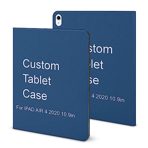 Naispanda personalisiert Hülle für iPad 2020 AIR 4 10,9 Zoll mit Foto Text Bild Logo personalisierte Tablet Abdeckung individuelle schlanke leichte Schutzhülle mit Stifthalter von Naispanda