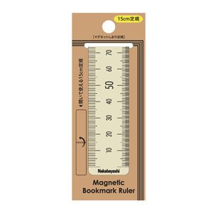 Nakabayashi DBR-SW Magnetisches Lesezeichen-Lineal, 15 cm, Elfenbein Nakabayashi DBR-SW Magnetisches Lesezeichen-Lineal, 15 cm, Elfenbein von Nakabayashi
