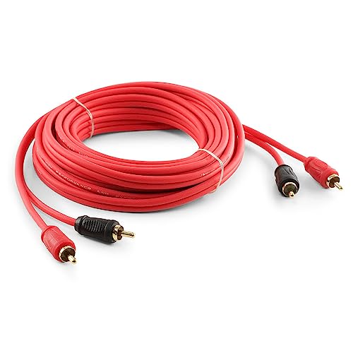 Nakamichi RCA-Kabel aus sauerstofffreiem Kupfer OFC 2-Stecker auf 2-Stecker Audio Stereo Subwoofer Hilfskabel für Heimkino HDTV Verstärker Hi-Fi-Systeme Autolautsprecher Receiver 7-Meter (22.6-Feet) von Nakamichi