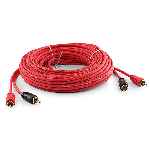 Nakamichi RCA-Kabel aus sauerstofffreiem Kupfer OFC 2-Stecker auf 2-Stecker Audio Stereo Subwoofer Hilfskabel für Heimkino HDTV Verstärker Hi-Fi-Systeme Autolautsprecher Receiver 8-Meter (26.1-Feet) von Nakamichi