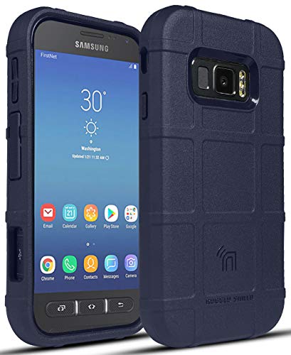 Galaxy XCover FieldPro, Nakedcellphone [Marineblau] Special Ops Tactical Armor Rugged Shield Phone Cover [Anti-Fingerabdruck, matte Texturiert] für Samsung Galaxy XCover FieldPro (SM-G889A) von Nakedcellphone