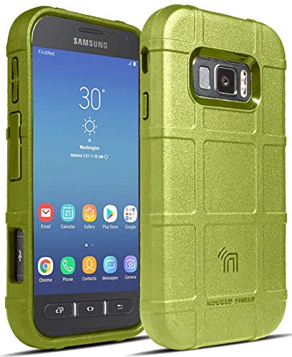 Galaxy XCover FieldPro , Nakedcell [Olive OD Green] Special Ops Tactical Armor Rugged Shield Phone Cover [Anti-Fingerabdruck, matt strukturiert] für Samsung Galaxy XCover FieldPro (SM-G889A) von Nakedcellphone
