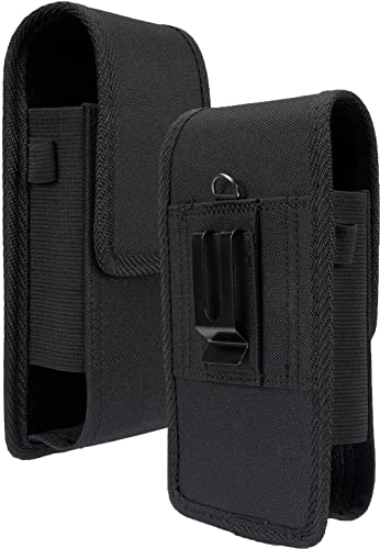 Nakedcellphone Harness Case for Zebra TC77 Scanner, Black Rugged Canvas Pouch Vertical Holster Holder Metal Clip and Secure Belt Thread Magnetic Closure for TC75 TC72 TC70 TC70X TC51 TC56 TC52 TC57 Nakedcellphone Harness Case for Zebra TC77 Scanner, Black Rugged Canvas Pouch Vertical Holster Holder Metal Clip and Secure Belt Thread Magnetic Closure for TC75 TC72 TC70 TC70X TC51 TC56 TC52 TC57 von Nakedcellphone