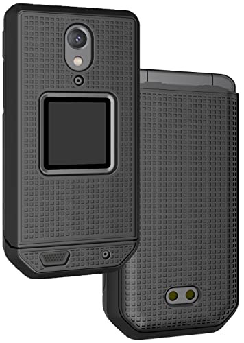 Nakedcellphone Schutzhülle für CAT S22 Klapphülle, schlanke Hartschalen-Schutzhülle, Schwarz von Nakedcellphone