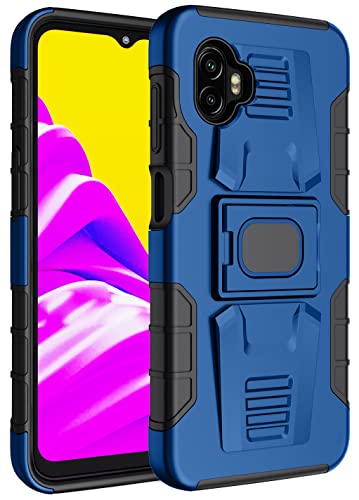 Nakedcellphone Schutzhülle für Galaxy XCover 6 Pro, robuste Ringgriff-Abdeckung mit Ständer [integrierte Montageplatte] für Samsung XCover6 Pro Phone (2022, SM-G736) – Blau von Nakedcellphone