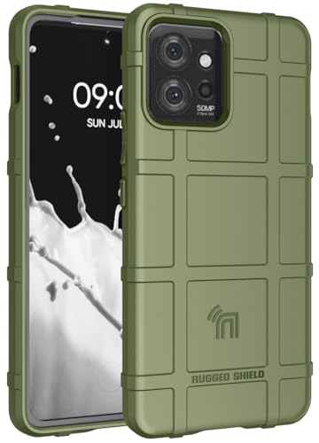 Nakedcellphone Schutzhülle für Motorola ThinkPhone (2023), Special Ops Tactical Armor Rugged Shield Cover [Anti-Fingerabdruck, matte Griffstruktur] – Olivgrün von Nakedcellphone