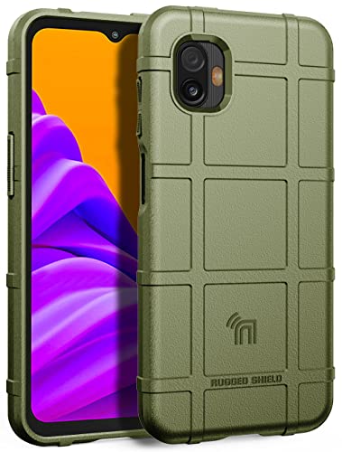 Nakedcellphone Schutzhülle für Samsung XCover 6 Pro, Special Ops Tactical Armor Rugged Shield Cover [Anti-Fingerabdruck, matte Griffstruktur] für Samsung XCover6 Pro-Handy (2022, SM-G736), Olivgrün von Nakedcellphone