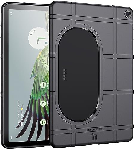 Nakedcellphone Special Ops Schutzhülle für Google-Pixel-Tablet (2023), robuste Schutzhülle, Anti-Fingerabdruck, matte Griff-Textur, Dock-kompatibel, Mattschwarz von Nakedcellphone