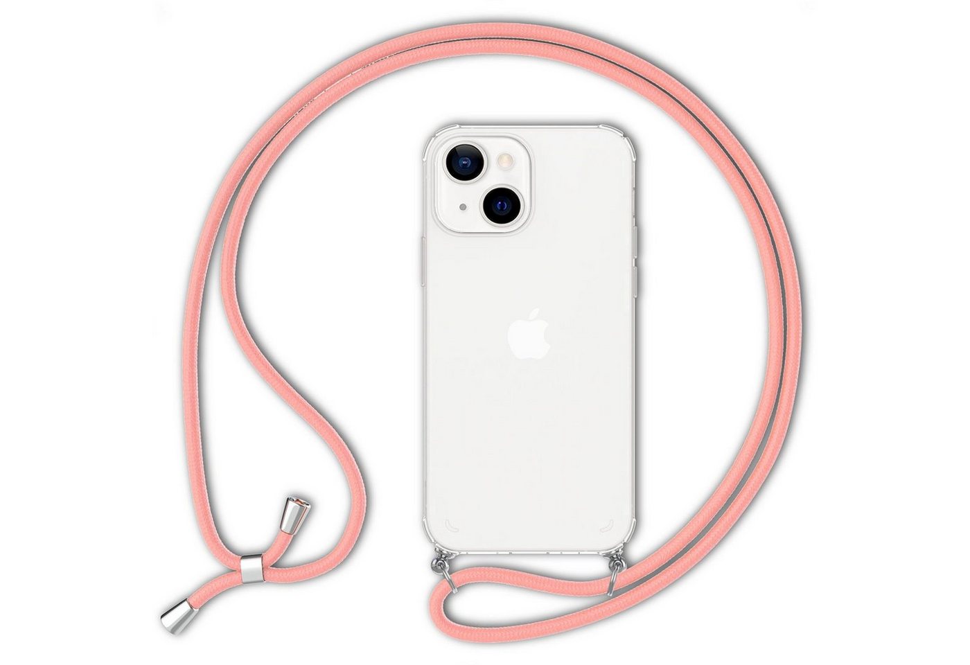 Nalia Backcover Apple iPhone 13, Klare Hülle mit Kette zum Umhängen / Harte Rückseite / Handyband Cover Nalia Backcover Apple iPhone 13, Klare Hülle mit Kette zum Umhängen / Harte Rückseite / Handyband Cover von Nalia