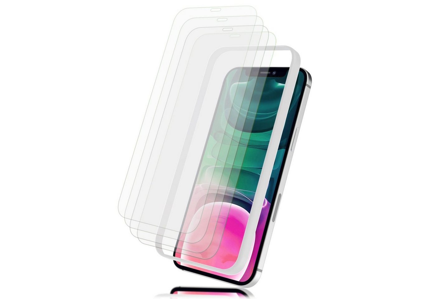 Nalia Schutzfolie Apple iPhone 13Apple iPhone 13 Pro, 4x Schutzglas & 1x Schablone / Hoher Displayschutz / Panzerglas Klar Nalia Schutzfolie Apple iPhone 13Apple iPhone 13 Pro, 4x Schutzglas & 1x Schablone / Hoher Displayschutz / Panzerglas Klar von Nalia