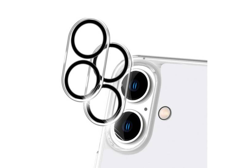 Nalia Schutzfolie Apple iPhone 16, Kameraschutz Set / 2x Schutzglas mit Zubehör / Klarer 9H Linsen Schutz von Nalia