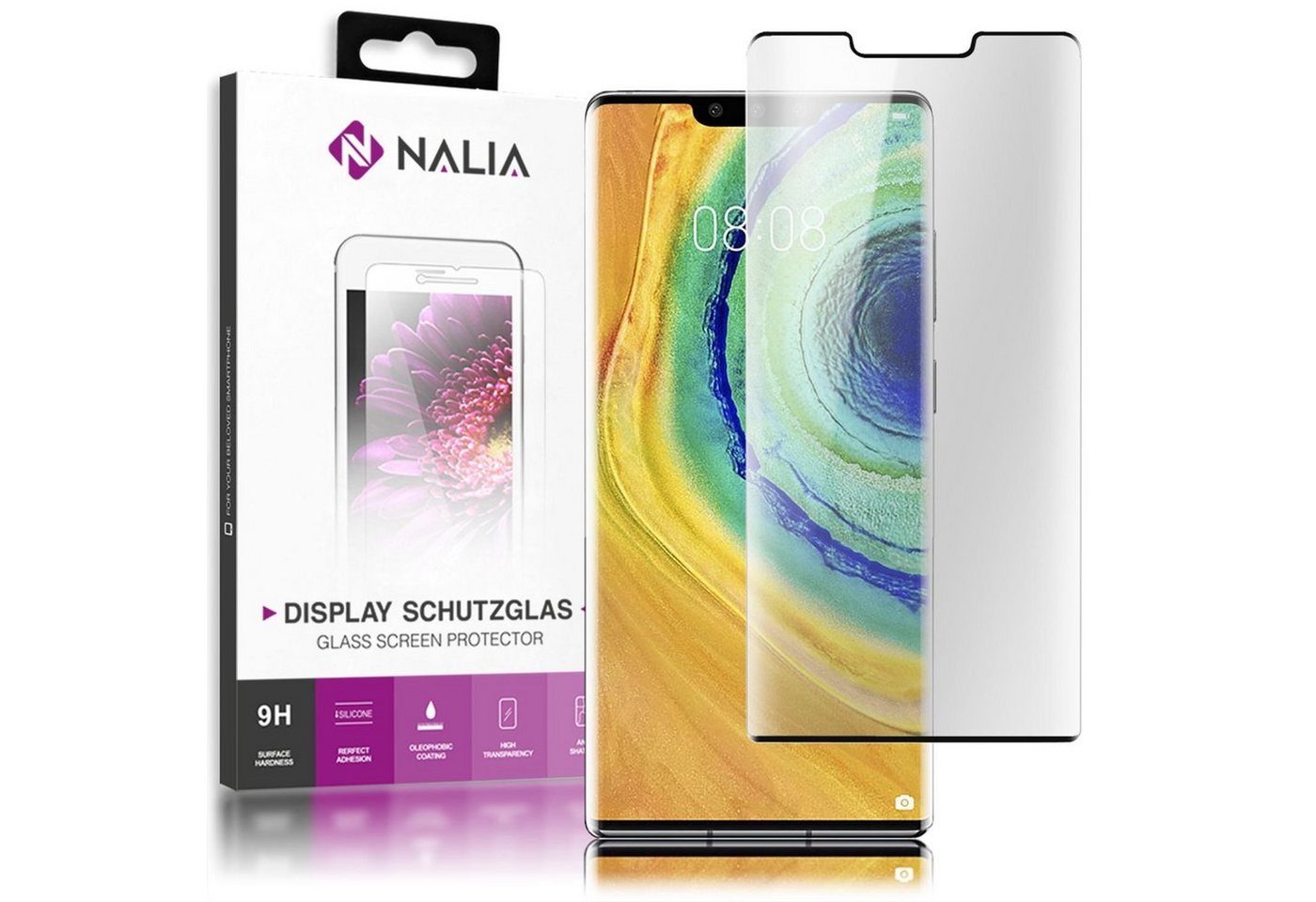 Nalia Schutzfolie Huawei Mate 30 Pro, Schutzglas von Nalia