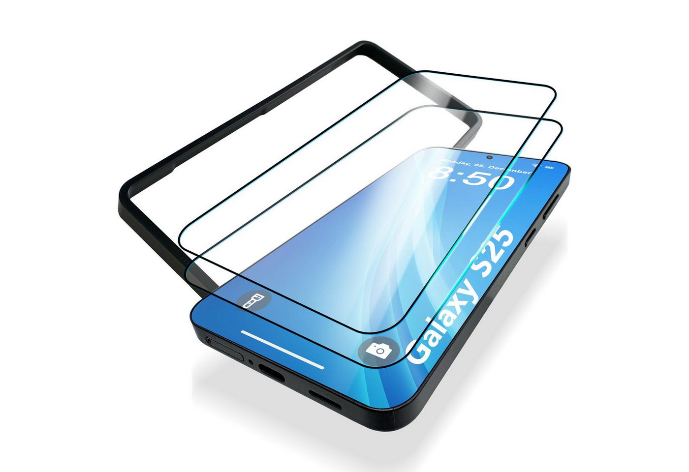 Nalia Schutzfolie Samsung Galaxy S25, ArmorGlassX / 2x Schutzglas / Applikator / Hochtransparent / 9H Härte Nalia Schutzfolie Samsung Galaxy S25, ArmorGlassX / 2x Schutzglas / Applikator / Hochtransparent / 9H Härte von Nalia