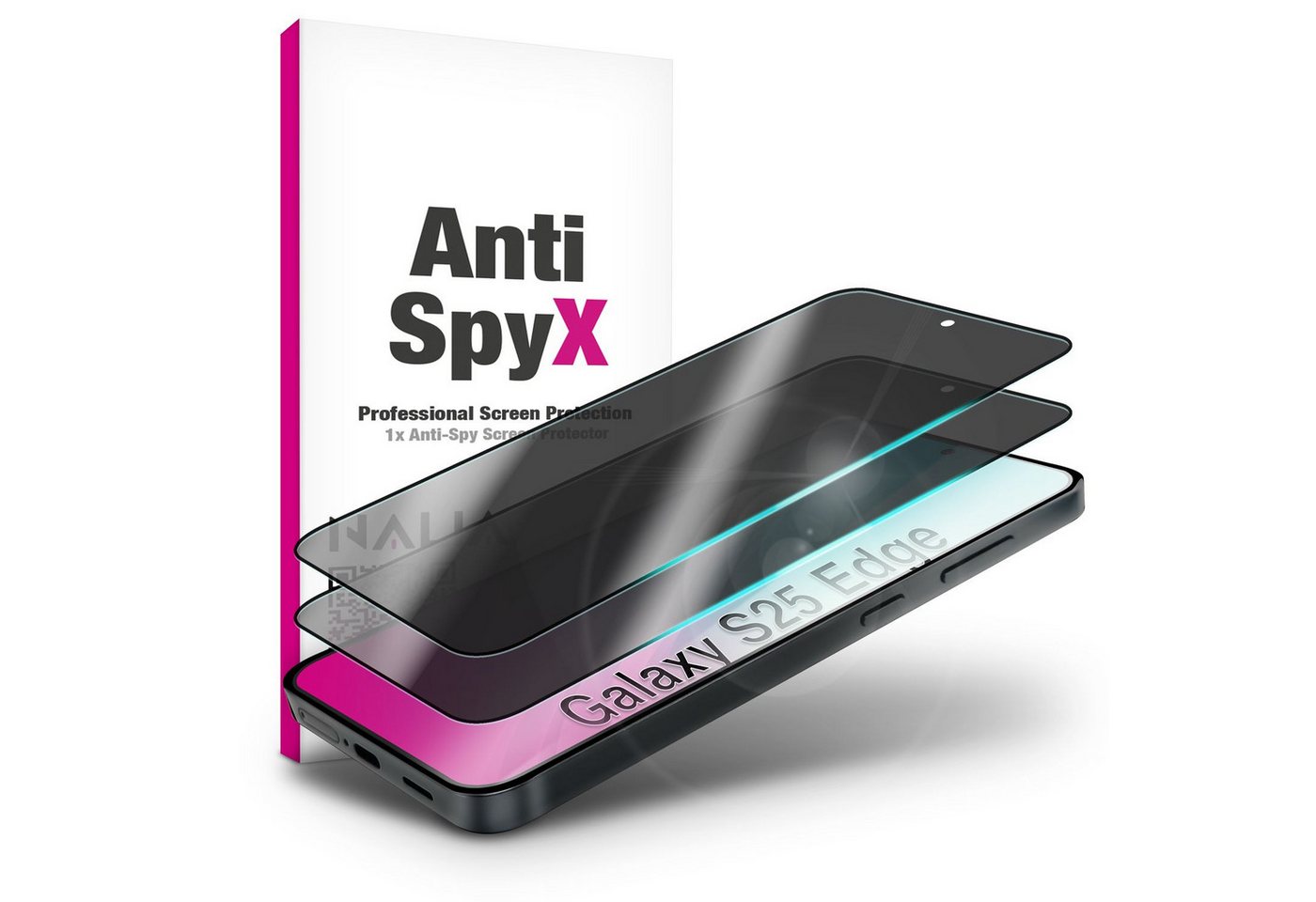 Nalia Schutzfolie Samsung Galaxy S25 Edge, AntiSpyX / Privacy Schutzglas / Sicht- & Blickschutz / Displayschutz Nalia Schutzfolie Samsung Galaxy S25 Edge, AntiSpyX / Privacy Schutzglas / Sicht- & Blickschutz / Displayschutz von Nalia