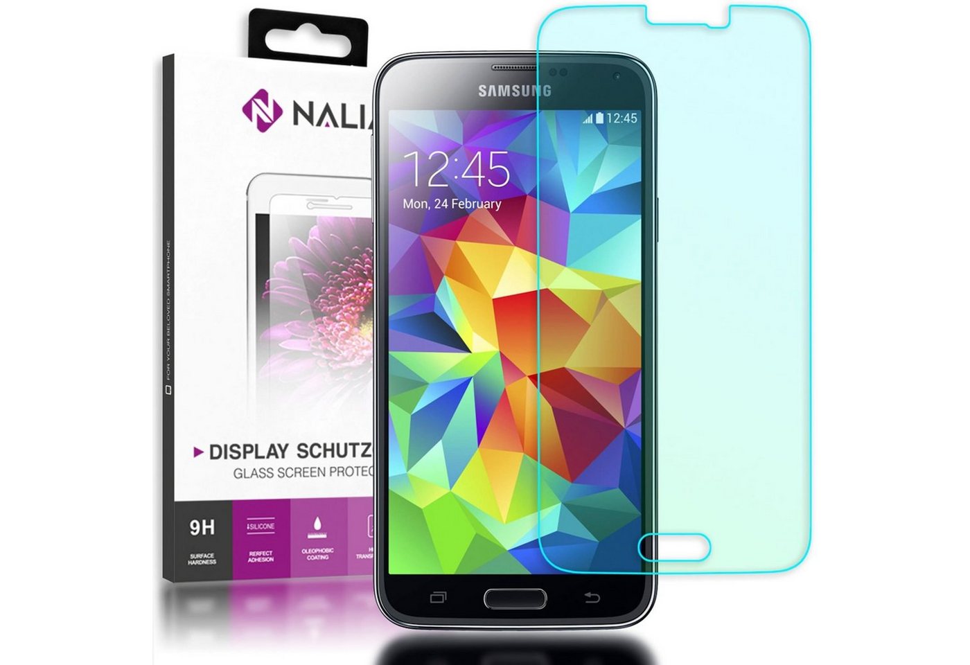 Nalia Schutzfolie Samsung Galaxy S5Galaxy S5 NEO, Schutzglas von Nalia
