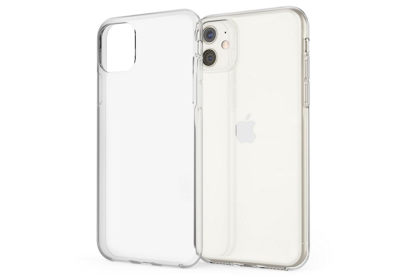 Nalia Smartphone-Hülle Apple iPhone 11, Klare Silikon Hülle / Extrem Transparent / Durchsichtig / Anti-Gelb Nalia Smartphone-Hülle Apple iPhone 11, Klare Silikon Hülle / Extrem Transparent / Durchsichtig / Anti-Gelb von Nalia