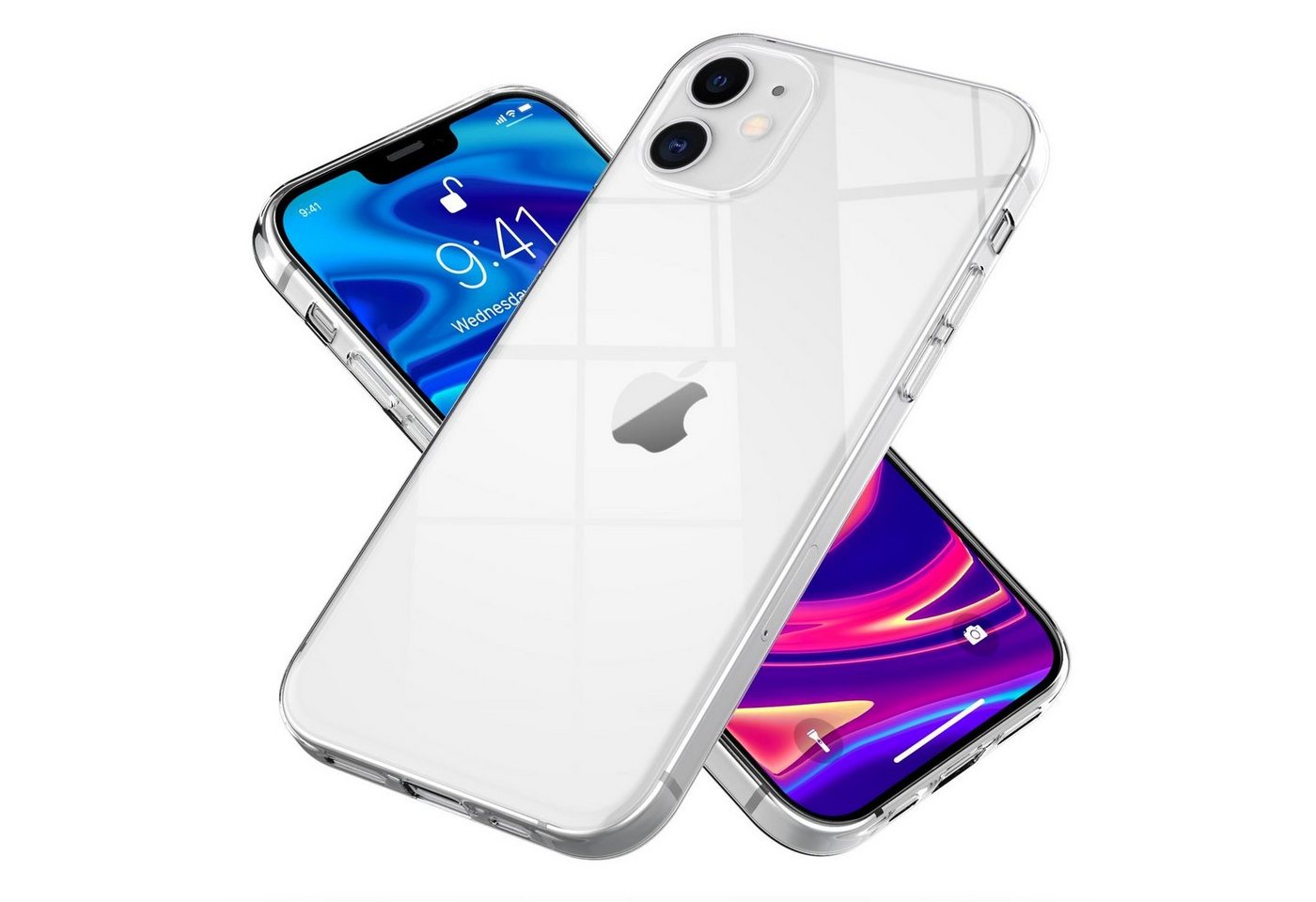 Nalia Smartphone-Hülle Apple iPhone 12 Apple iPhone 12 Pro, Klare Silikon Hülle / Extrem Transparent / Durchsichtig / Anti-Gelb Nalia Smartphone-Hülle Apple iPhone 12 Apple iPhone 12 Pro, Klare Silikon Hülle / Extrem Transparent / Durchsichtig / Anti-Gelb von Nalia