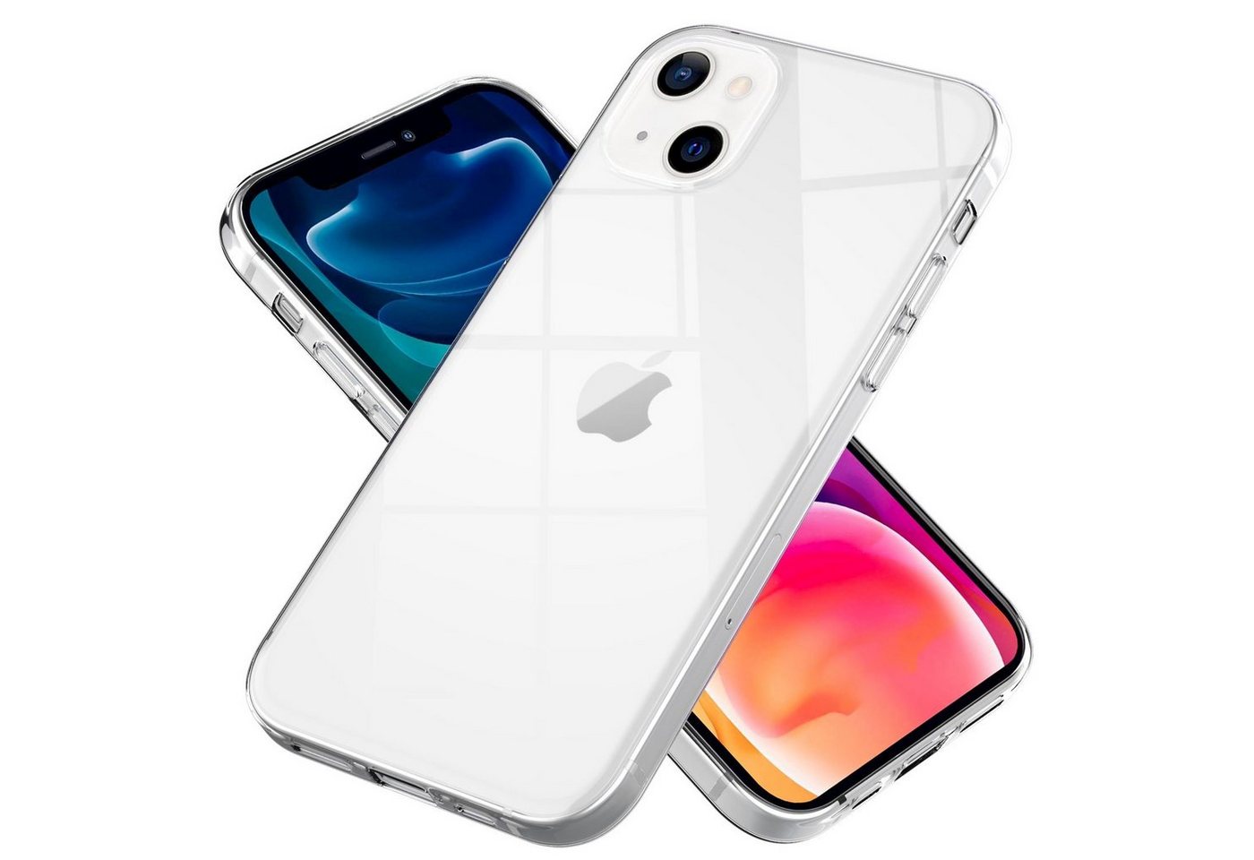 Nalia Smartphone-Hülle Apple iPhone 13, Klare Silikon Hülle / Extrem Transparent / Durchsichtig / Anti-Gelb Nalia Smartphone-Hülle Apple iPhone 13, Klare Silikon Hülle / Extrem Transparent / Durchsichtig / Anti-Gelb von Nalia