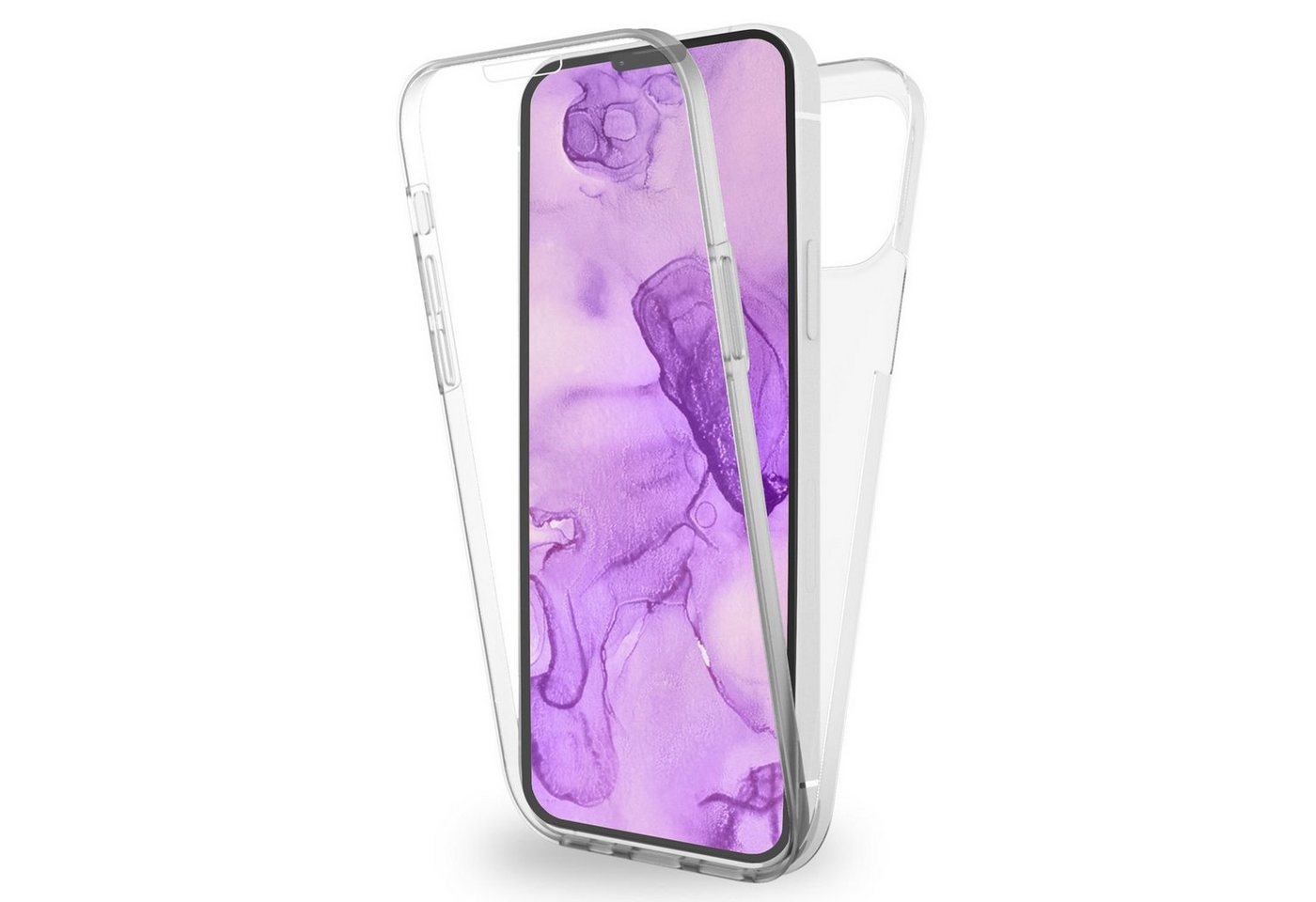 Nalia Smartphone-Hülle Apple iPhone 14, Klare 360 Grad Hülle / Rundumschutz / Transparent / Displayschutz Case Nalia Smartphone-Hülle Apple iPhone 14, Klare 360 Grad Hülle / Rundumschutz / Transparent / Displayschutz Case von Nalia
