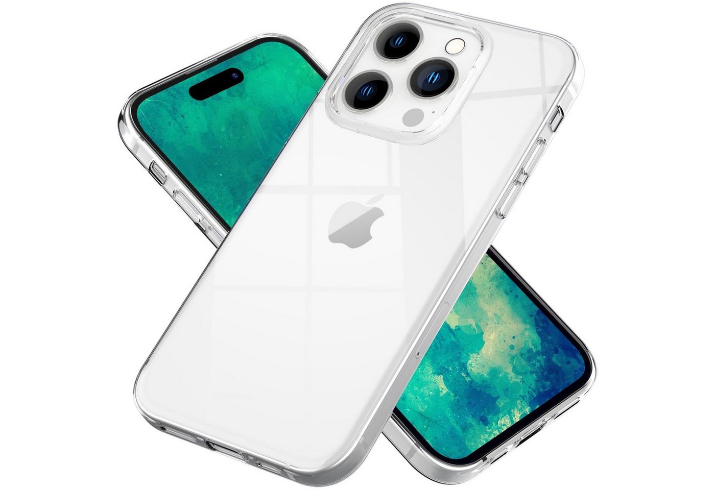 Nalia Smartphone-Hülle Apple iPhone 14 Pro, Klare Silikon Hülle / Extrem Transparent / Durchsichtig / Anti-Gelb Nalia Smartphone-Hülle Apple iPhone 14 Pro, Klare Silikon Hülle / Extrem Transparent / Durchsichtig / Anti-Gelb von Nalia