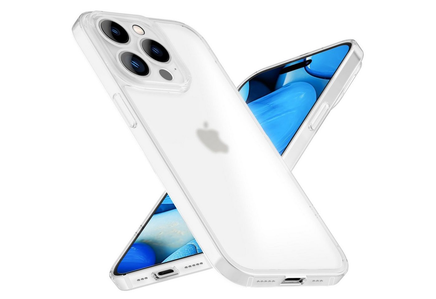 Nalia Smartphone-Hülle Apple iPhone 15 Pro Max, Halb-Transparent Hülle / Matt / Dünn / Hard Case / Anti-Fingerabdruck Nalia Smartphone-Hülle Apple iPhone 15 Pro Max, Halb-Transparent Hülle / Matt / Dünn / Hard Case / Anti-Fingerabdruck von Nalia