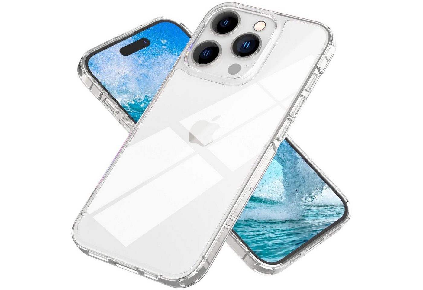 Nalia Smartphone-Hülle Apple iPhone 15 Pro Max, Klare Harte Hülle / Transparent / Anti-Gelb / Kratzfest / Clear Cover Nalia Smartphone-Hülle Apple iPhone 15 Pro Max, Klare Harte Hülle / Transparent / Anti-Gelb / Kratzfest / Clear Cover von Nalia