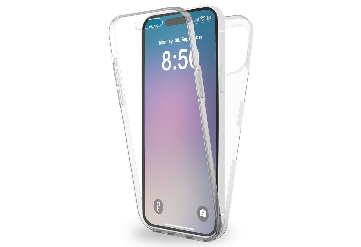 Nalia Smartphone-Hülle Apple iPhone 16 Pro, Klare 360 Grad Hülle / Rundumschutz / Transparent / Displayschutz Case Nalia Smartphone-Hülle Apple iPhone 16 Pro, Klare 360 Grad Hülle / Rundumschutz / Transparent / Displayschutz Case von Nalia