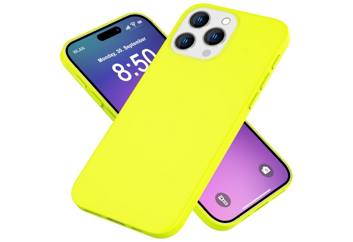 Nalia Smartphone-Hülle Apple iPhone 16 Pro Max, Neon Silikon Hülle / Bunte Farben / Slim Case / Anti-Fingerprint Cover Nalia Smartphone-Hülle Apple iPhone 16 Pro Max, Neon Silikon Hülle / Bunte Farben / Slim Case / Anti-Fingerprint Cover von Nalia