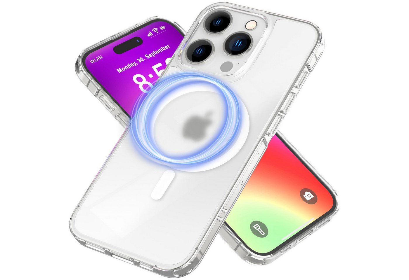 Nalia Smartphone-Hülle Apple iPhone 16 Pro Max, Semi-Transparent Cover / MagSafe Hülle / Matt Hard Case / Magnet-Ring Nalia Smartphone-Hülle Apple iPhone 16 Pro Max, Semi-Transparent Cover / MagSafe Hülle / Matt Hard Case / Magnet-Ring von Nalia