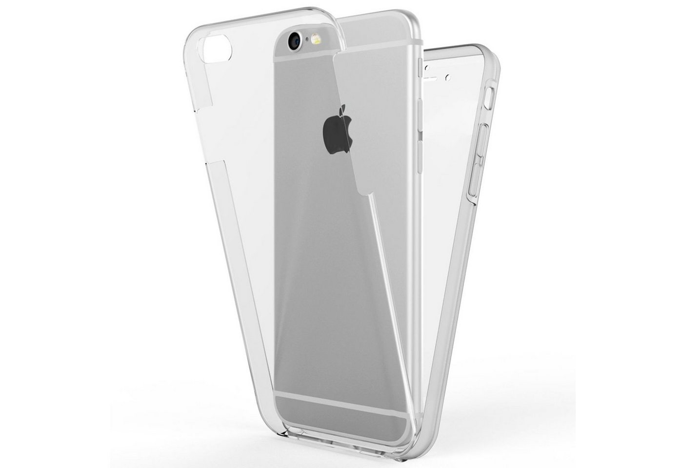 Nalia Smartphone-Hülle Apple iPhone 6 Apple iPhone 6s, Klare 360 Grad Hülle / Rundumschutz / Transparent / Displayschutz Case Nalia Smartphone-Hülle Apple iPhone 6 Apple iPhone 6s, Klare 360 Grad Hülle / Rundumschutz / Transparent / Displayschutz Case von Nalia