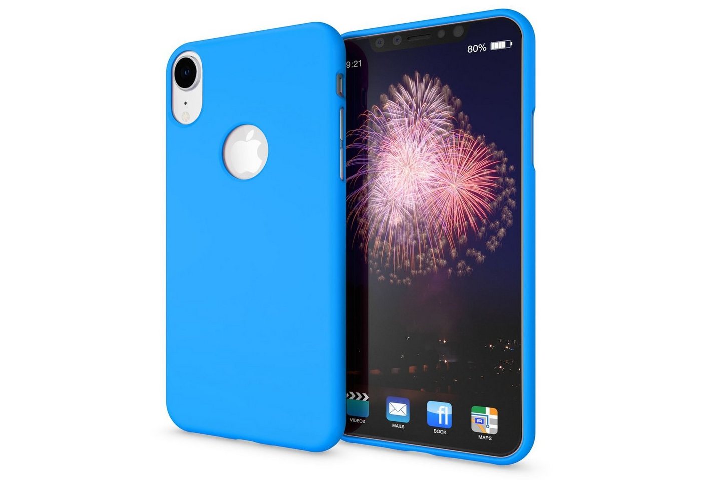 Nalia Smartphone-Hülle Apple iPhone XR, Neon Silikon Hülle / Bunt Leuchtend / Rutschfest / Flexibel / Weich von Nalia