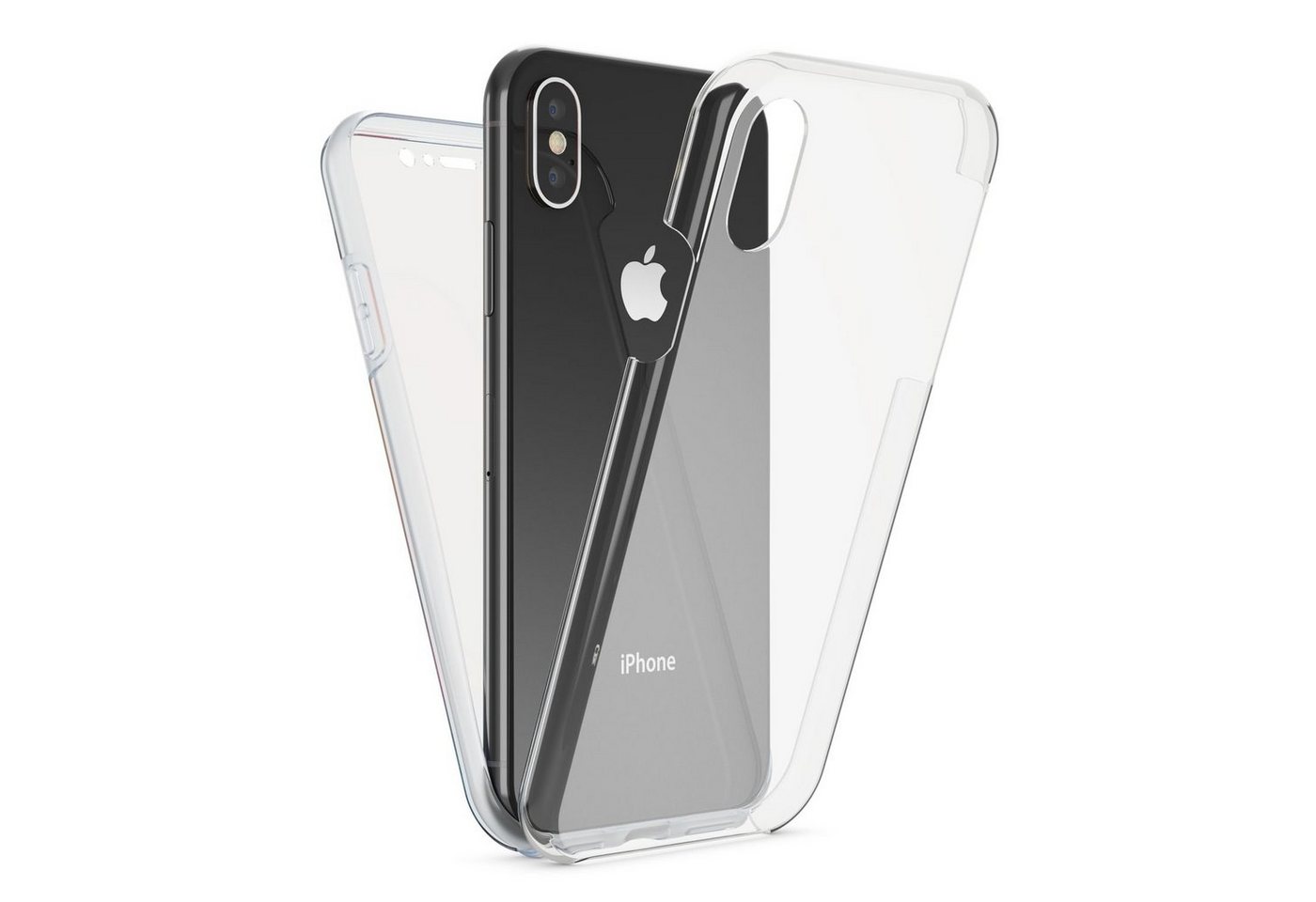Nalia Smartphone-Hülle Apple iPhone XS Max, Klare 360 Grad Hülle / Rundumschutz / Transparent / Displayschutz Case Nalia Smartphone-Hülle Apple iPhone XS Max, Klare 360 Grad Hülle / Rundumschutz / Transparent / Displayschutz Case von Nalia