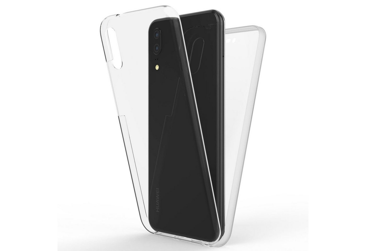 Nalia Smartphone-Hülle Huawei P20, Klare 360 Grad Hülle / Rundumschutz / Transparent / Displayschutz Case Nalia Smartphone-Hülle Huawei P20, Klare 360 Grad Hülle / Rundumschutz / Transparent / Displayschutz Case von Nalia