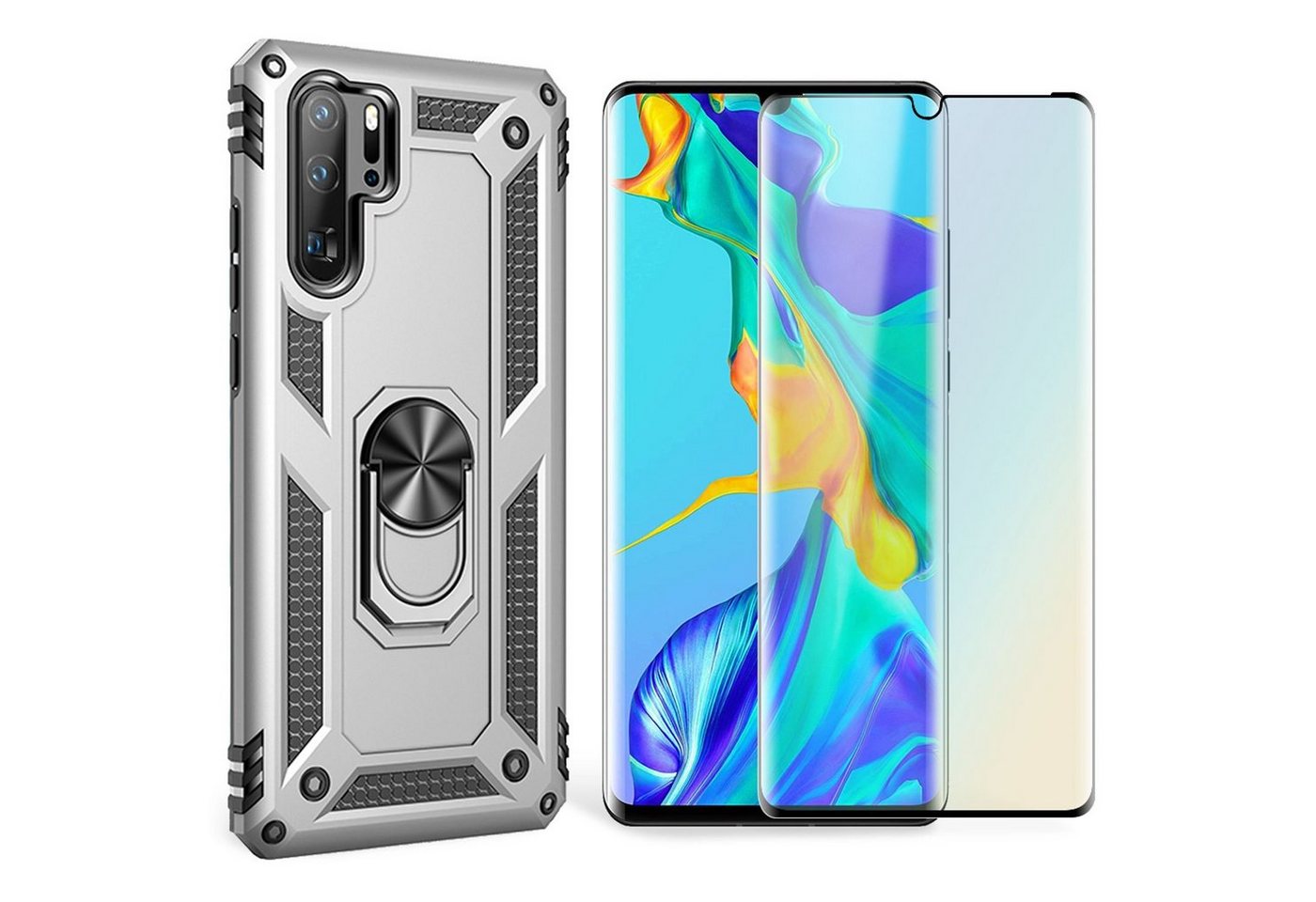 Nalia Smartphone-Hülle Huawei P30 Pro, Outdoor Military Style Hülle mit Ring / Extrem Schützend / Panzer Case Nalia Smartphone-Hülle Huawei P30 Pro, Outdoor Military Style Hülle mit Ring / Extrem Schützend / Panzer Case von Nalia
