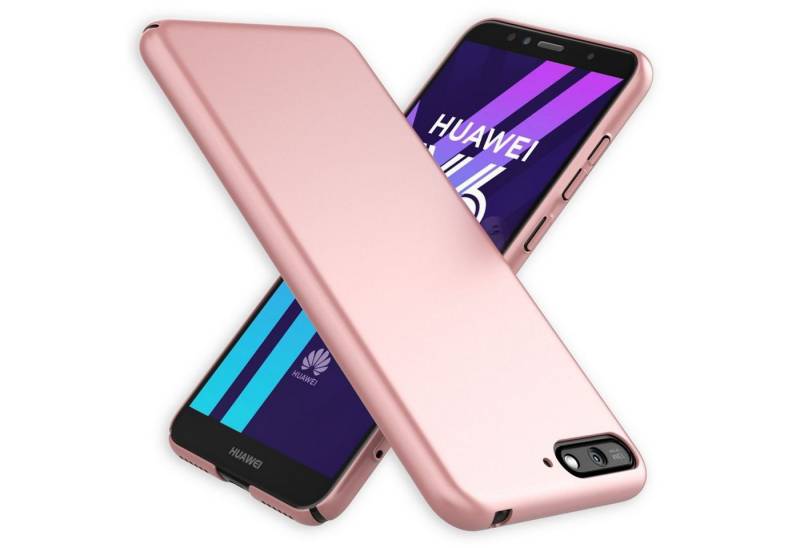 Nalia Smartphone-Hülle Huawei Y6 (2018), Ultra Dünne 0,5mm Hülle / Mattes Hardcase / Silk Touch / Extra Leicht von Nalia