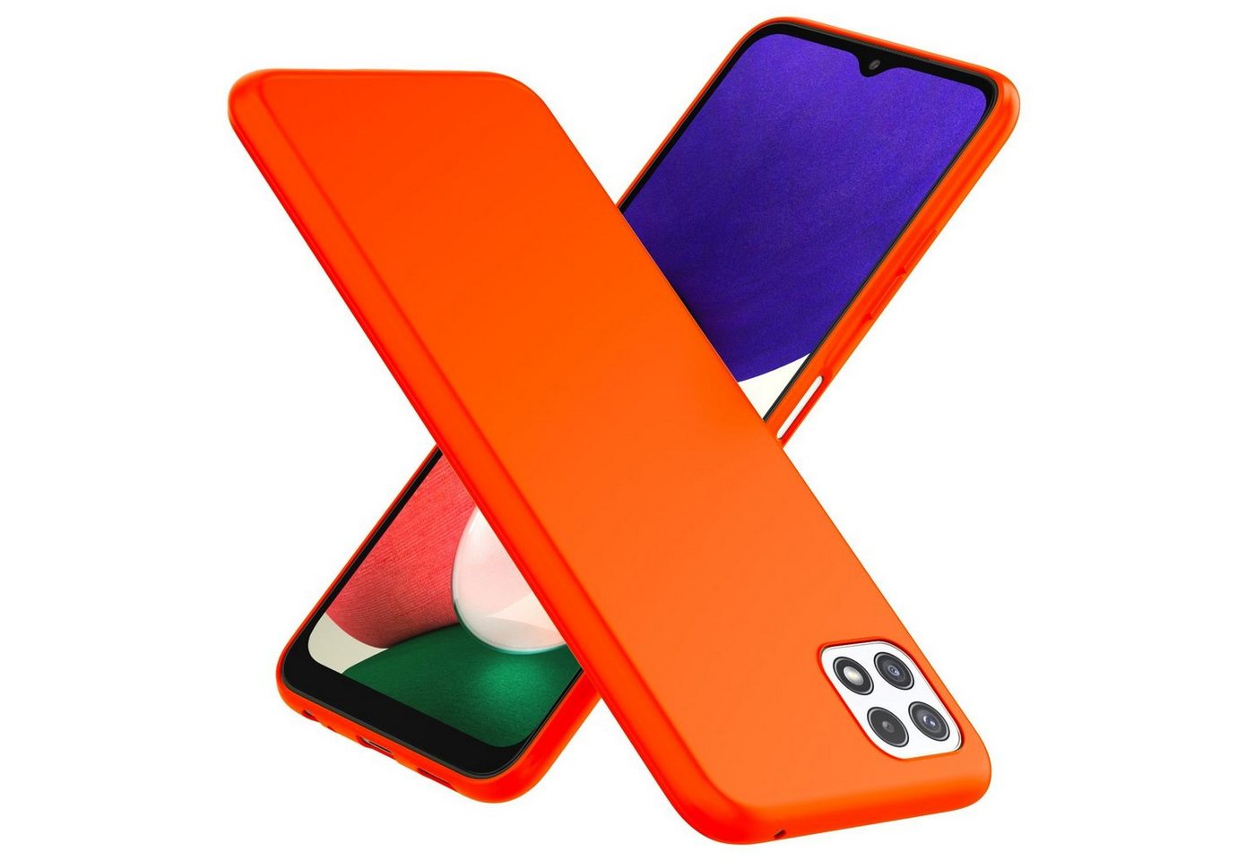 Nalia Smartphone-Hülle Samsung Galaxy A22 5G, Neon Silikon Hülle / Bunt Leuchtend / Rutschfest / Flexibel / Weich Nalia Smartphone-Hülle Samsung Galaxy A22 5G, Neon Silikon Hülle / Bunt Leuchtend / Rutschfest / Flexibel / Weich von Nalia