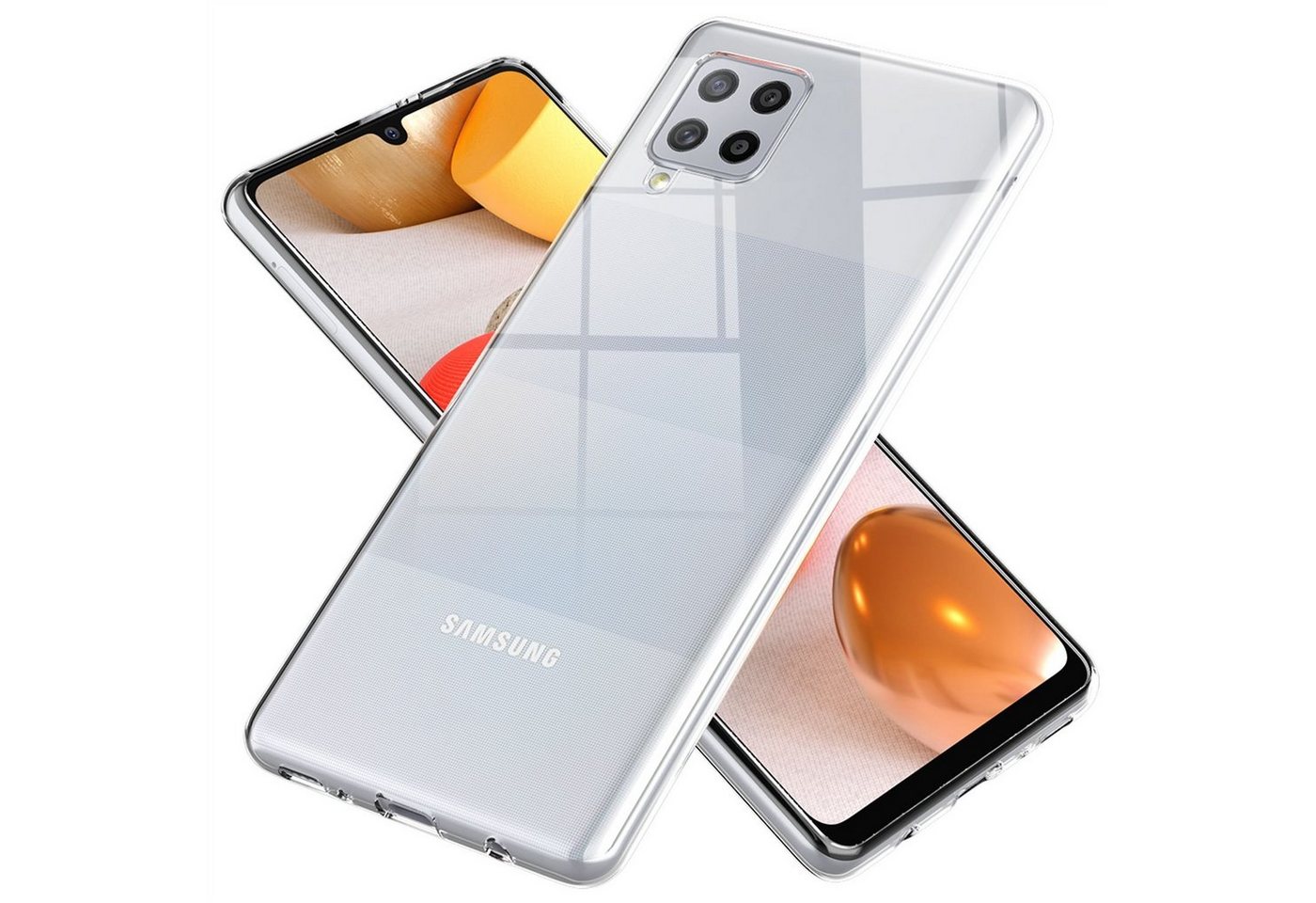 Nalia Smartphone-Hülle Samsung Galaxy A42 5G, Klare Silikon Hülle / Extrem Transparent / Durchsichtig / Anti-Gelb Nalia Smartphone-Hülle Samsung Galaxy A42 5G, Klare Silikon Hülle / Extrem Transparent / Durchsichtig / Anti-Gelb von Nalia