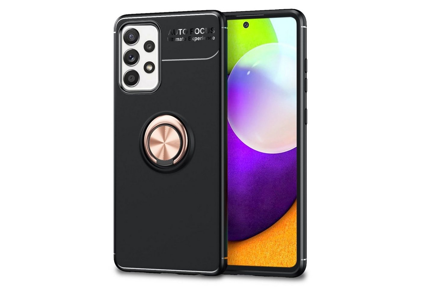 Nalia Smartphone-Hülle Samsung Galaxy A52 Samsung Galaxy A52 5G Samsung Galaxy A52s 5G, Matte Ring Silikon Hülle / 360 Grad Ring / Standfunktion / Rutschfest Nalia Smartphone-Hülle Samsung Galaxy A52 Samsung Galaxy A52 5G Samsung Galaxy A52s 5G, Matte Ring Silikon Hülle / 360 Grad Ring / Standfunktion / Rutschfest von Nalia