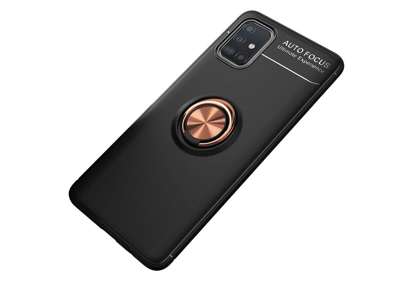 Nalia Smartphone-Hülle Samsung Galaxy A71, Matte Ring Silikon Hülle / 360 Grad Ring / Standfunktion / Rutschfest Nalia Smartphone-Hülle Samsung Galaxy A71, Matte Ring Silikon Hülle / 360 Grad Ring / Standfunktion / Rutschfest von Nalia