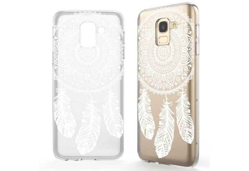 Nalia Smartphone-Hülle Samsung Galaxy J6, Motiv Silikon Hülle / Print Cover / Muster Schutzhülle / Design Case von Nalia