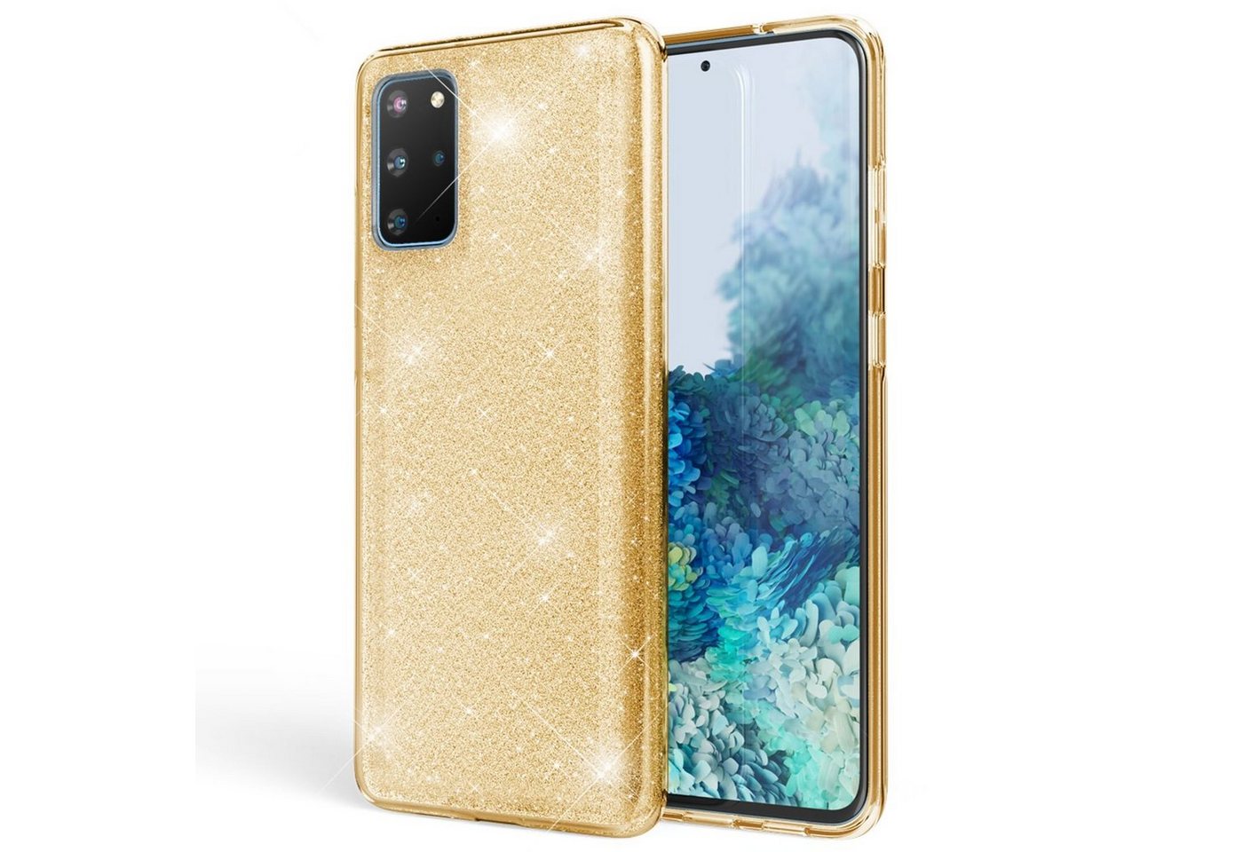 Nalia Smartphone-Hülle Samsung Galaxy S20 Plus, Glitzer Silikon Hülle / Glänzender Hybrid Schutz / Stoßfest & Robust Nalia Smartphone-Hülle Samsung Galaxy S20 Plus, Glitzer Silikon Hülle / Glänzender Hybrid Schutz / Stoßfest & Robust von Nalia