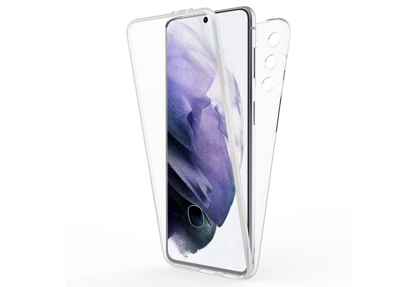 Nalia Smartphone-Hülle Samsung Galaxy S21 Plus, Klare 360 Grad Hülle / Rundumschutz / Transparent / Displayschutz Case Nalia Smartphone-Hülle Samsung Galaxy S21 Plus, Klare 360 Grad Hülle / Rundumschutz / Transparent / Displayschutz Case von Nalia