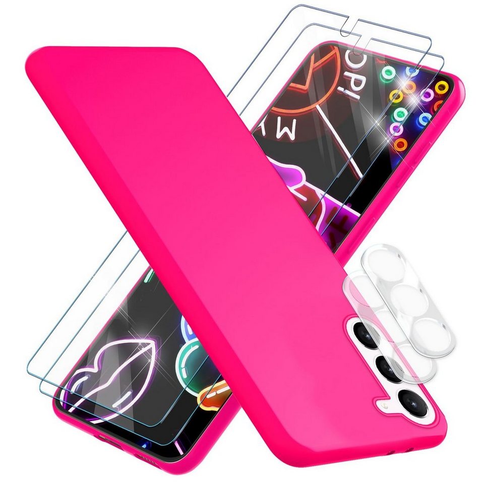 Nalia Smartphone-Hülle Samsung Galaxy S23 Plus, Neon Silikon Hülle / 2x Display- & Kameraschutz / Bunt Leuchtend Weich Nalia Smartphone-Hülle Samsung Galaxy S23 Plus, Neon Silikon Hülle / 2x Display- & Kameraschutz / Bunt Leuchtend Weich von Nalia